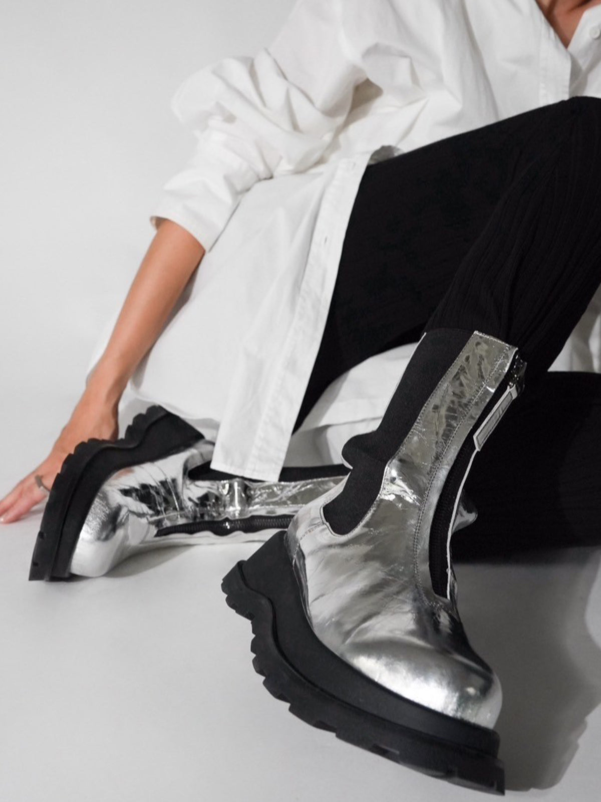 527052 Volume sole side gore boots