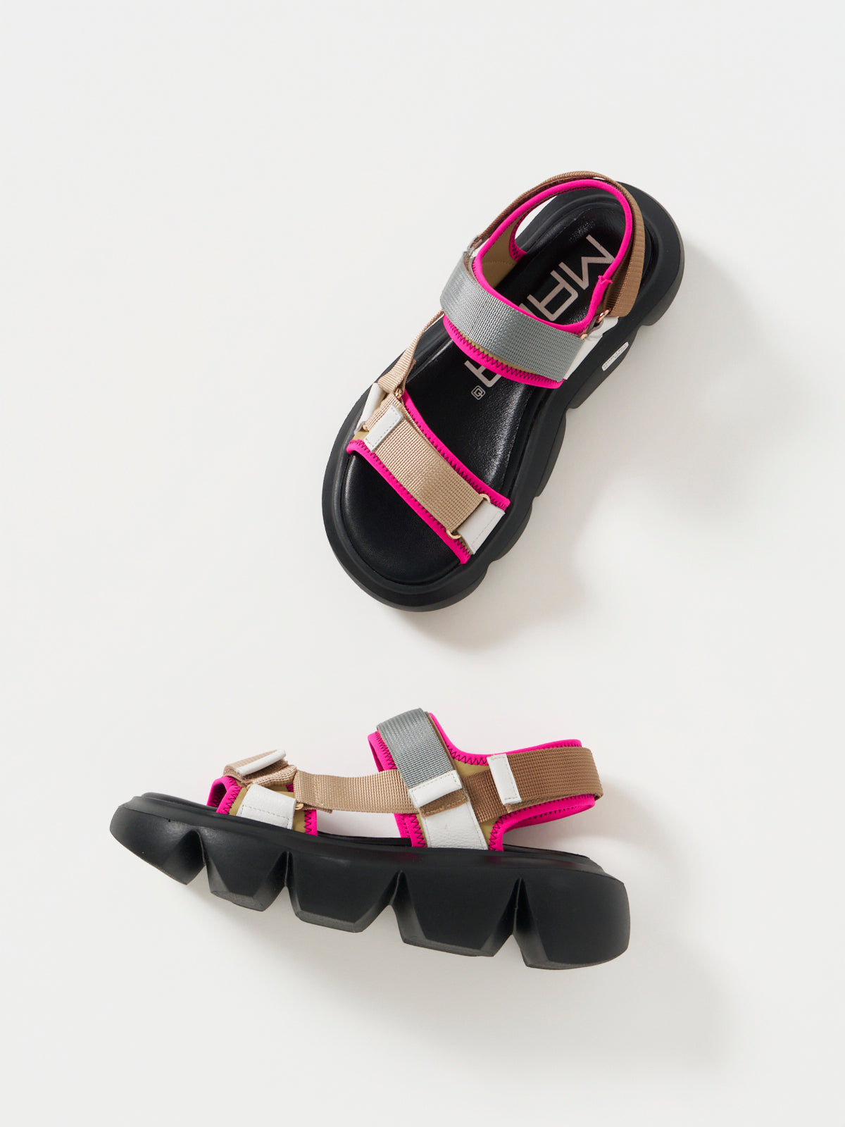 532165 カラーベルクロサンダル