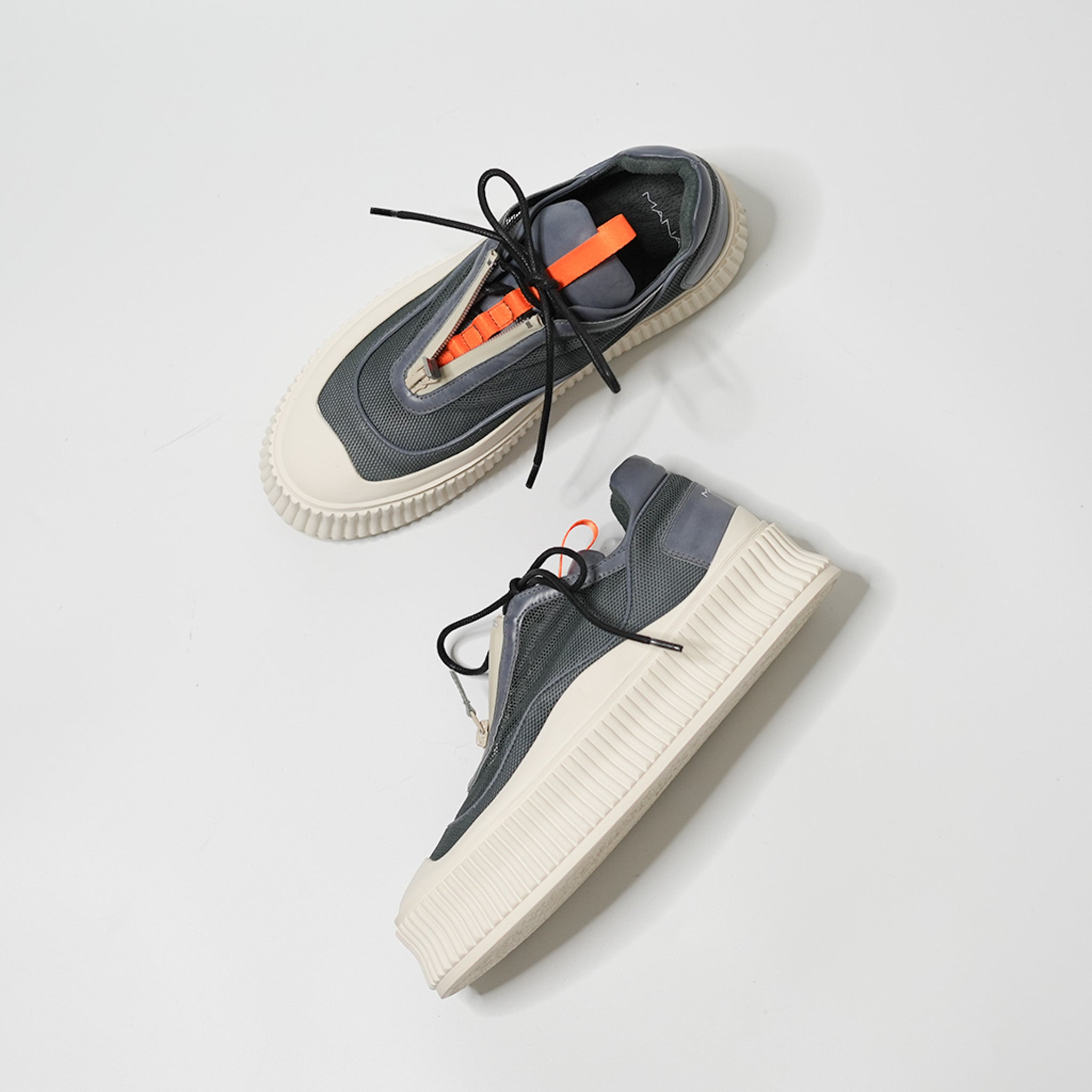 536078 & 546087 Block Shoelace Sneakers