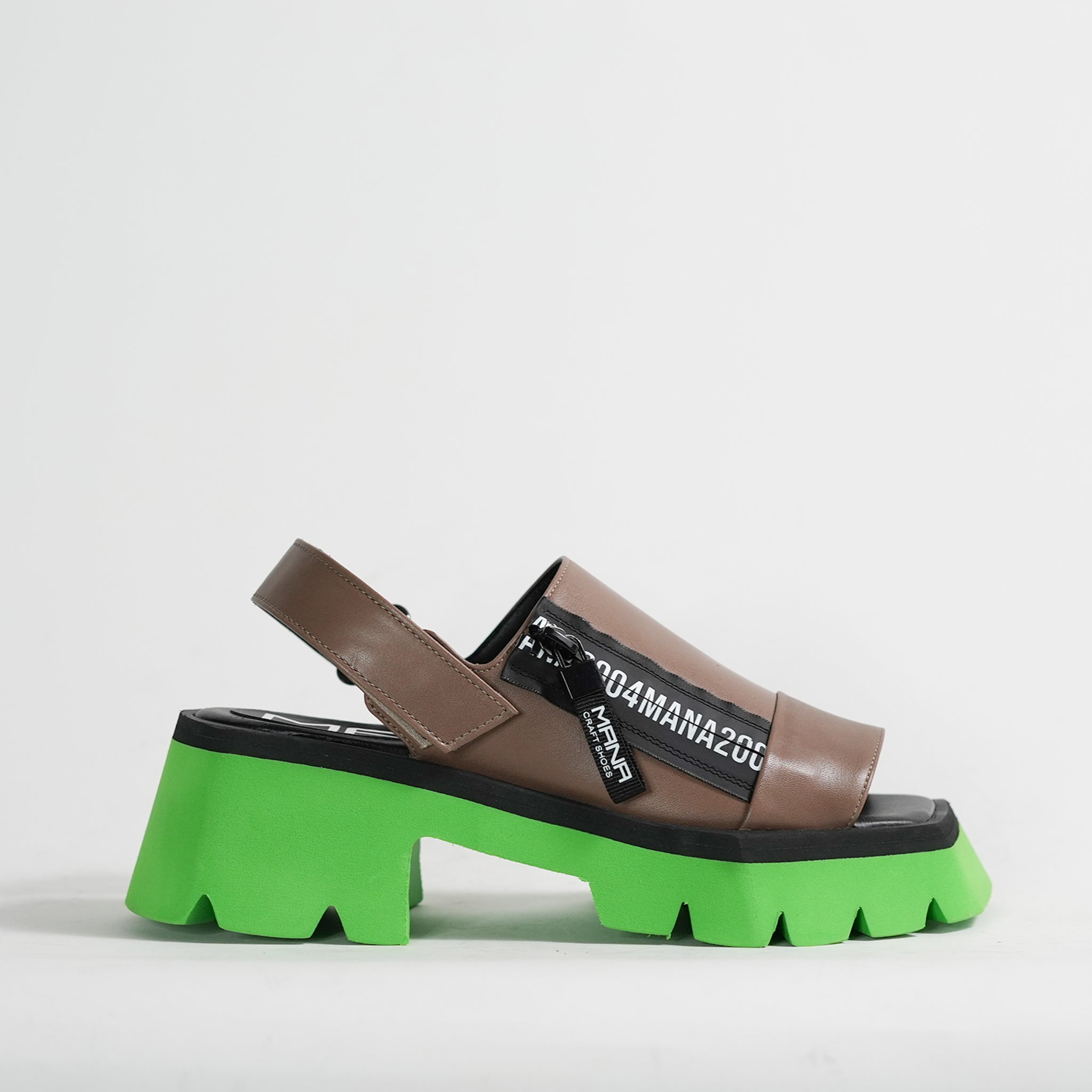 542180 Color sole, side zip back belt