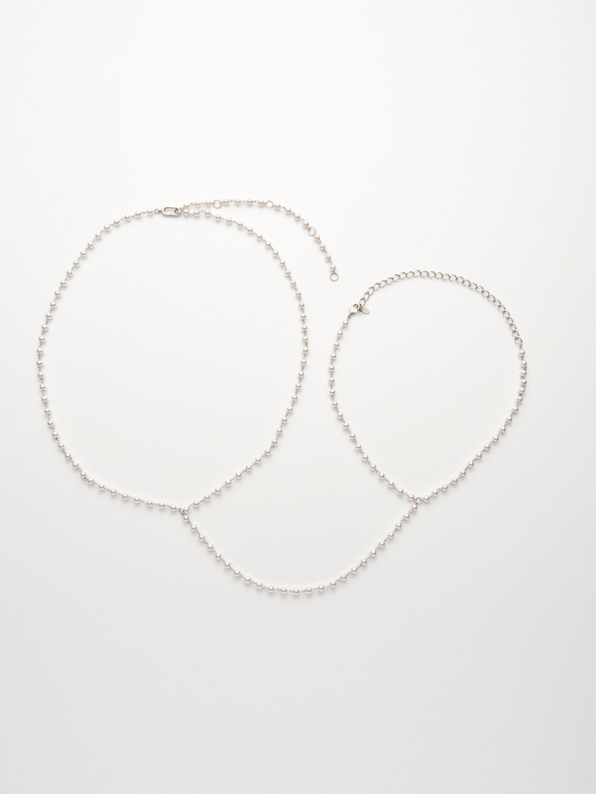 550203 2way body pearl necklace