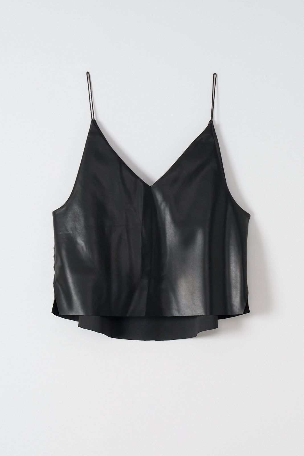 550404 Fake leather camisole