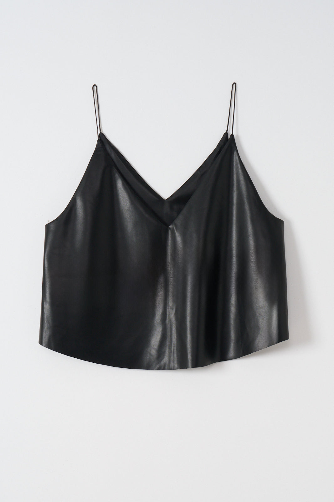 550404 Fake leather camisole