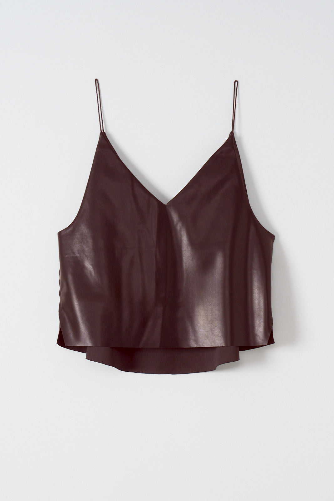 550404 Fake leather camisole