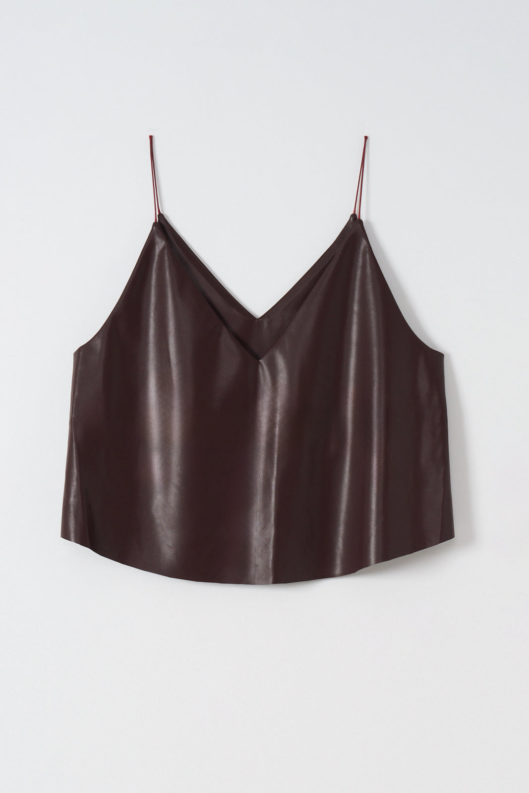 550404 Fake leather camisole