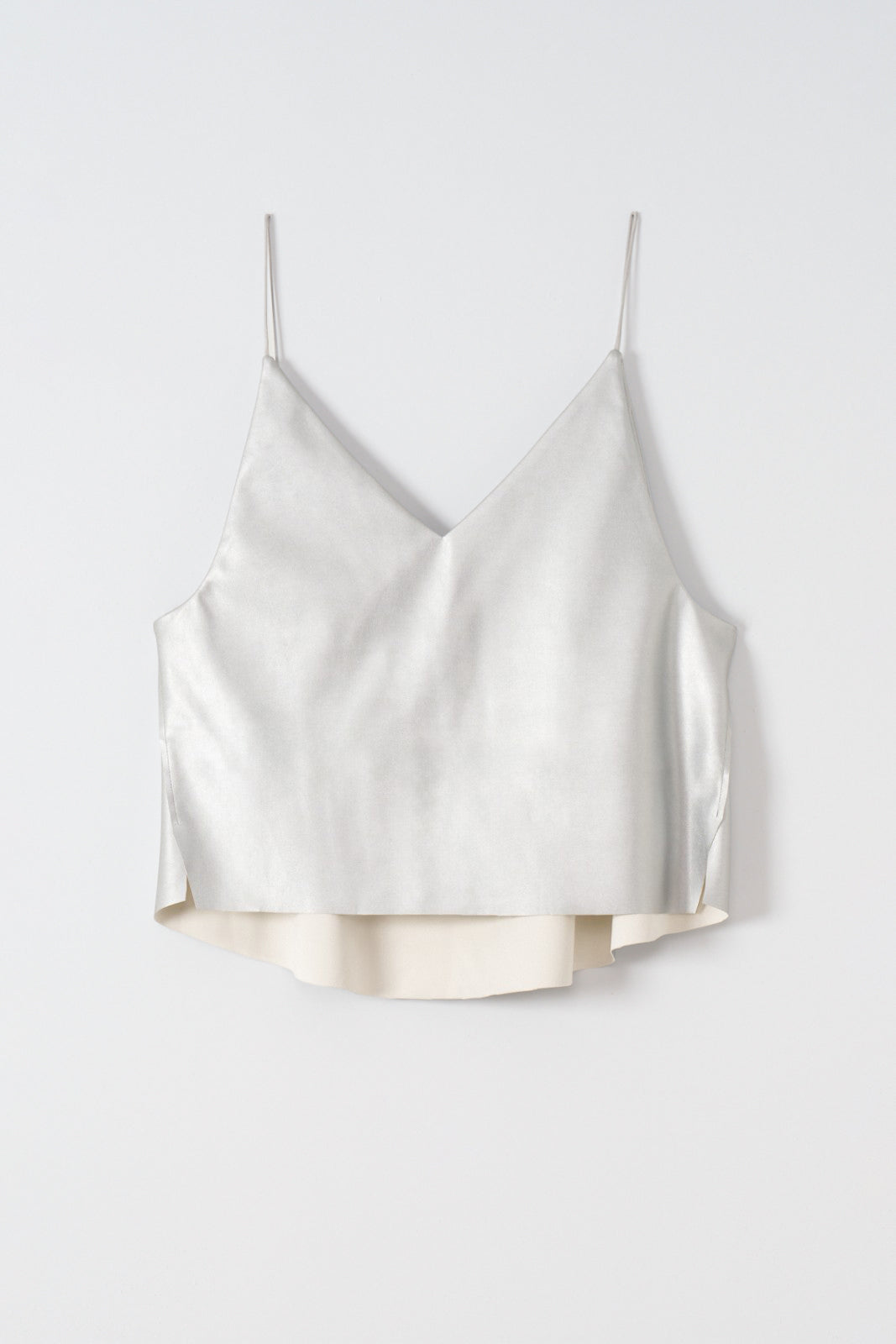 550404 Fake leather camisole