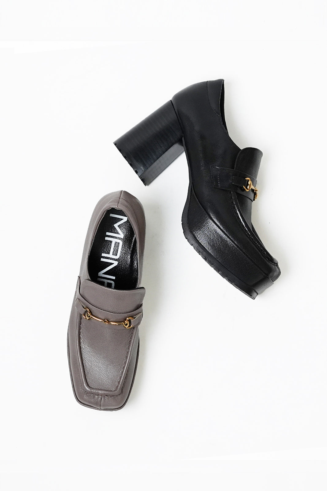 551207 Volume sole bit loafers