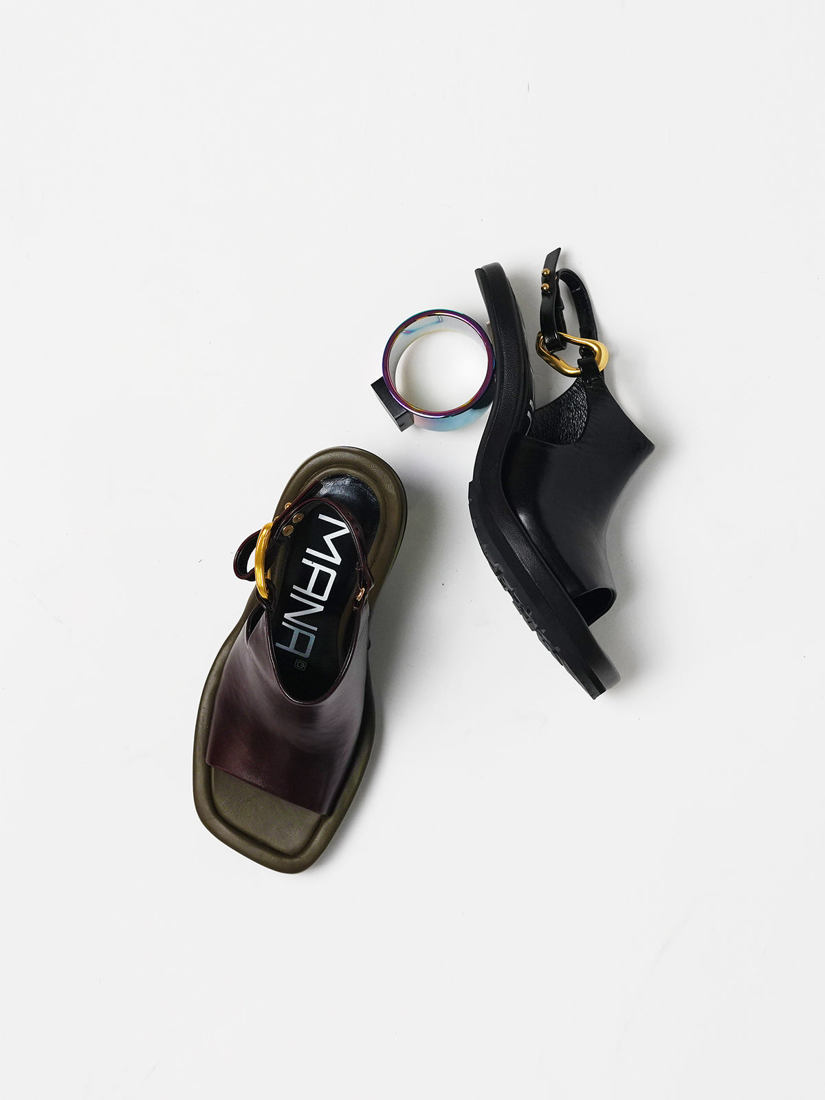 552192 Circle heel sandals