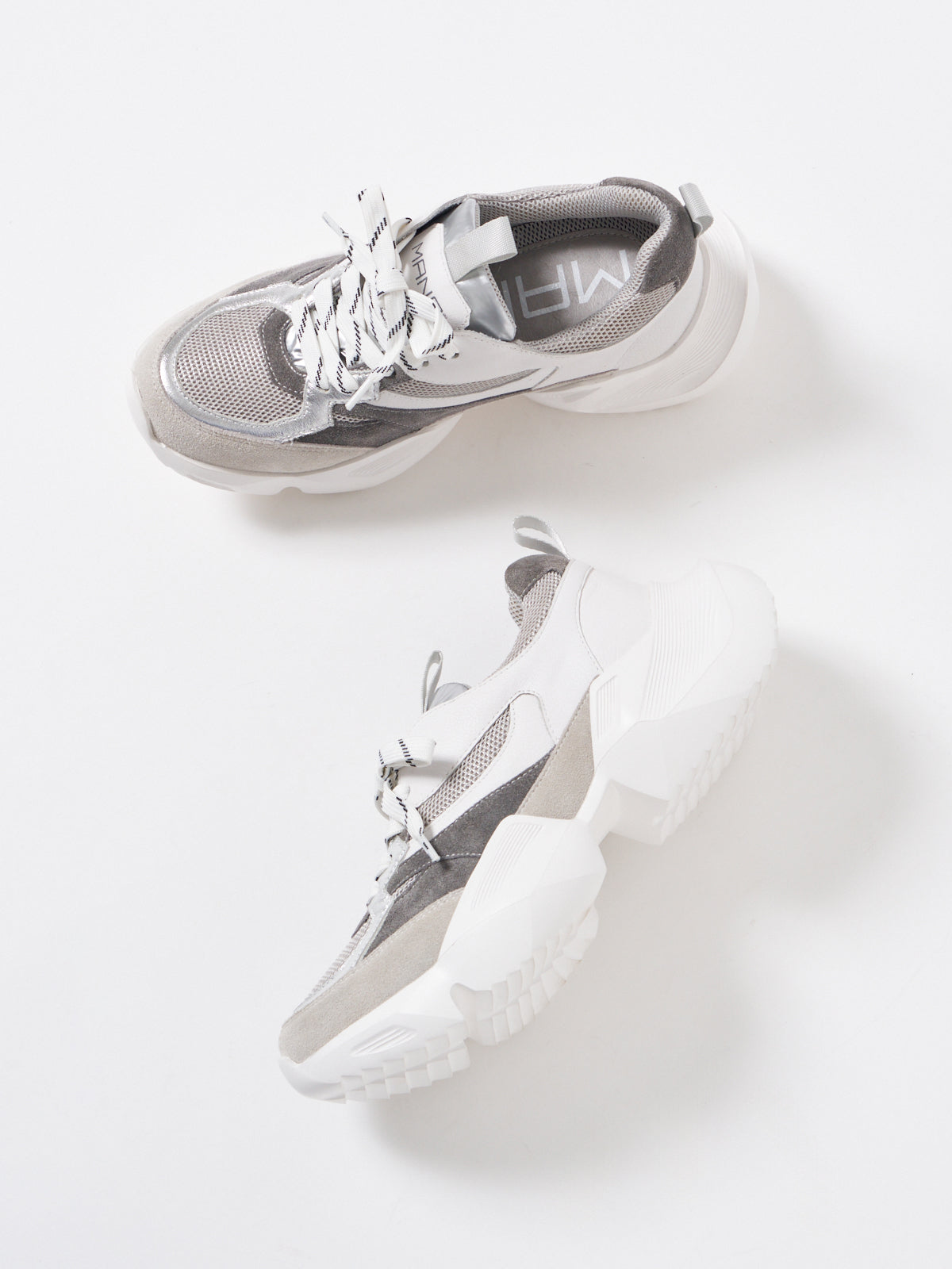 556094 Multi-material sneakers