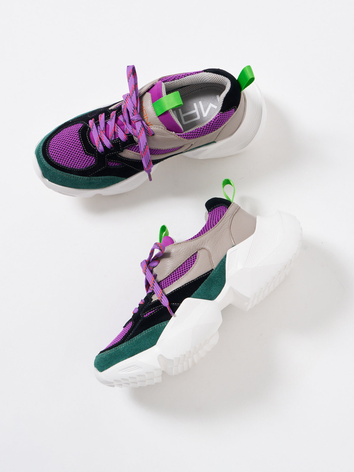 556094 Multi-material sneakers