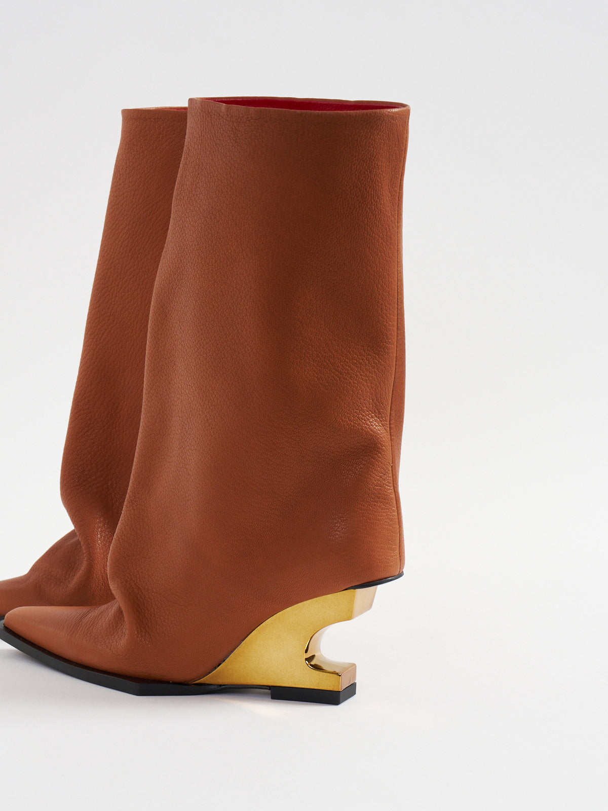 558034 Loose silhouette half boots