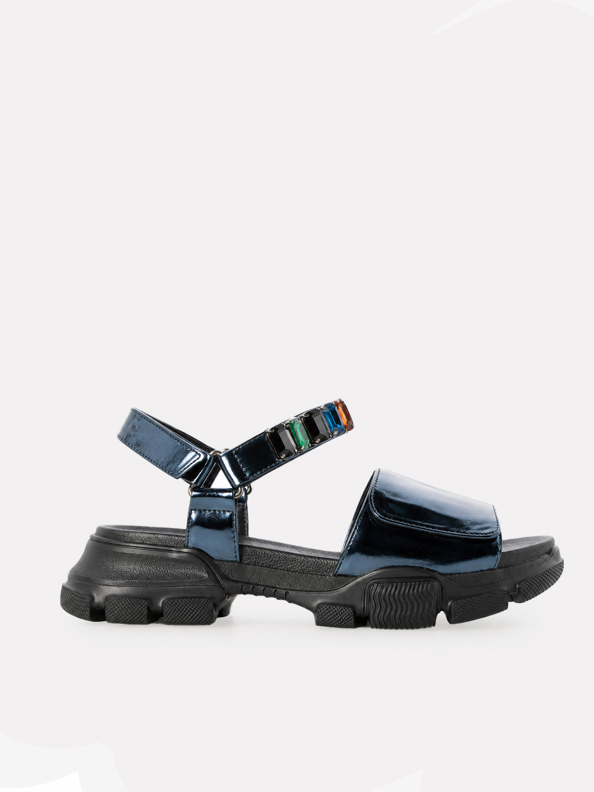 552186 Bejeweled sandals