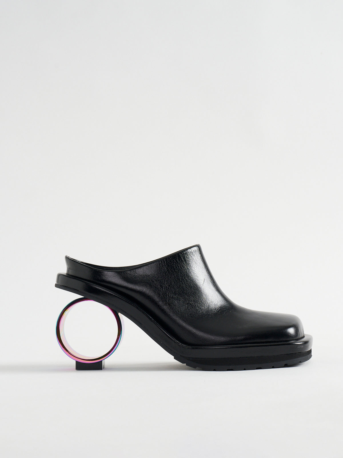 565001 スクエアトゥサークルヒールミュール