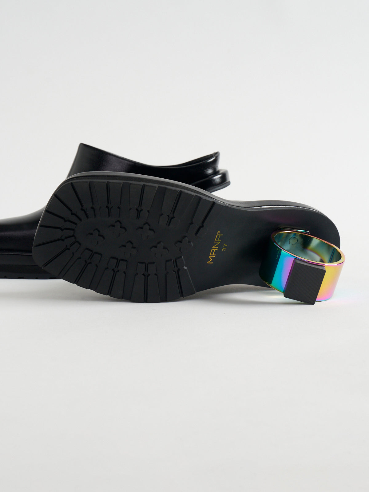 565001 スクエアトゥサークルヒールミュール