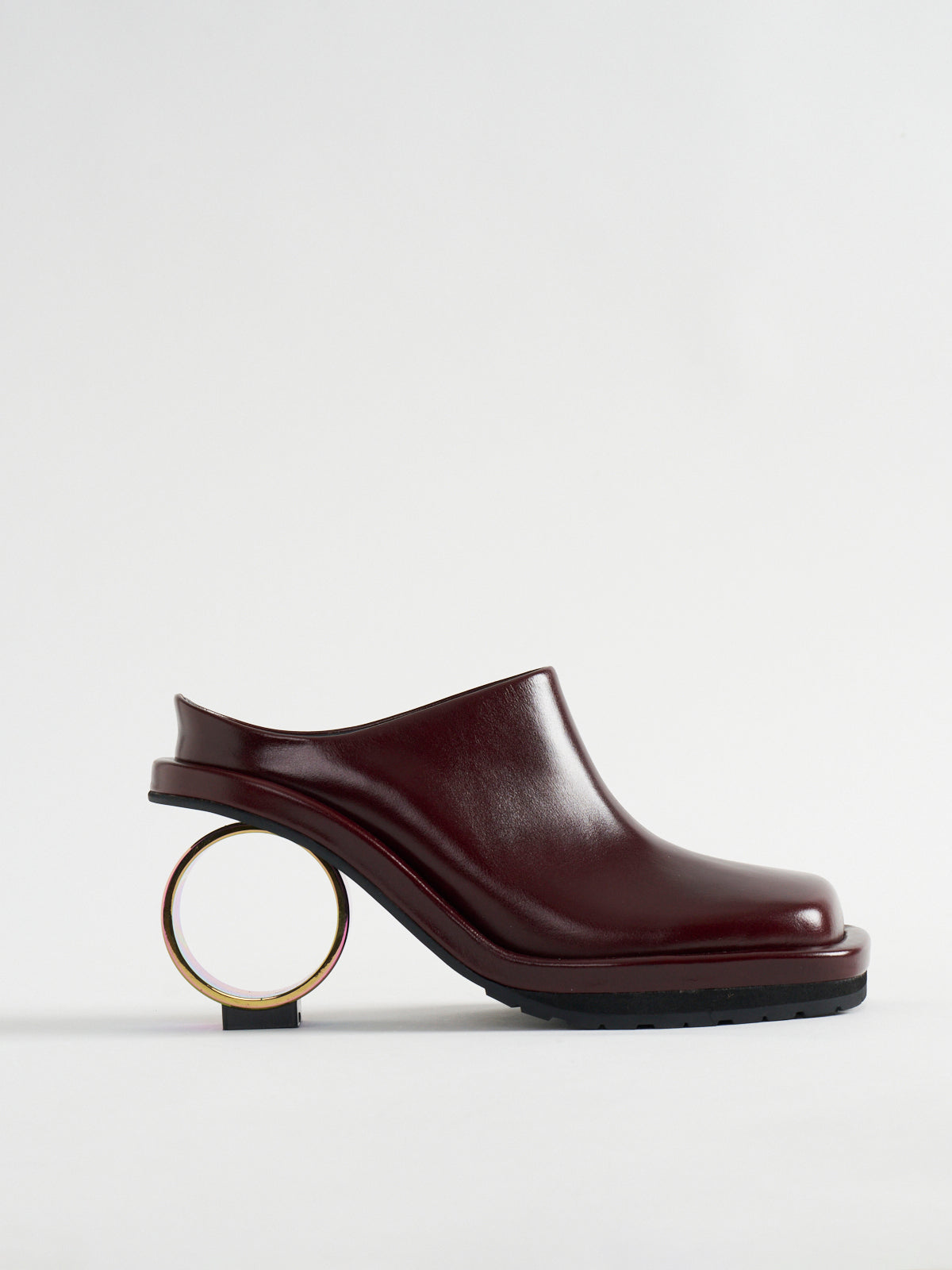 565001 スクエアトゥサークルヒールミュール