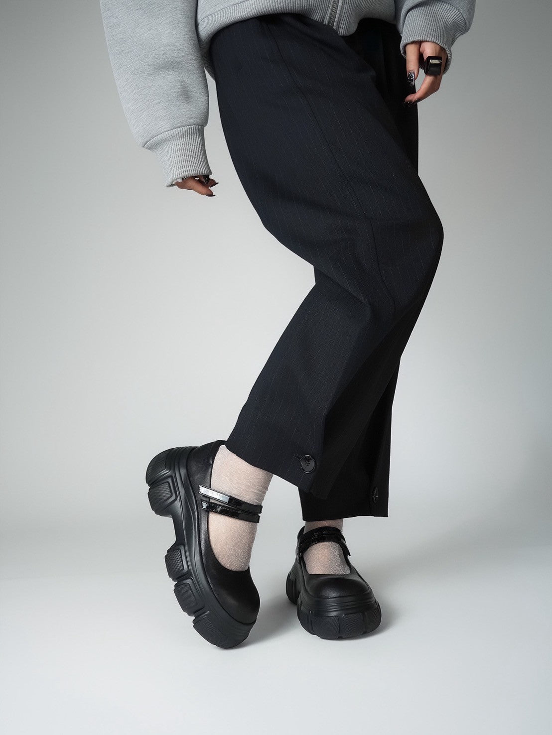 551204 Double Belt Mary Jane