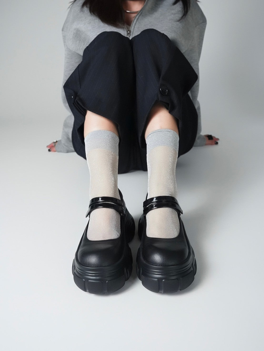 551204 Double Belt Mary Jane