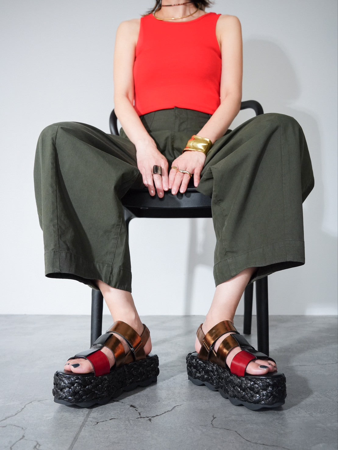 552191 カラーコンビ・ジュートサンダル