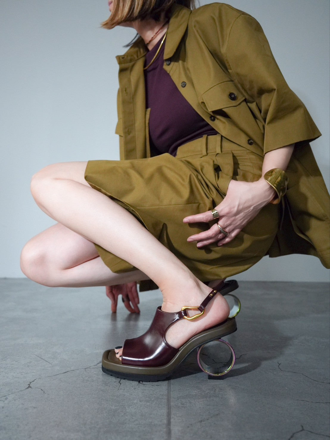 552192 サークルヒール・サンダル