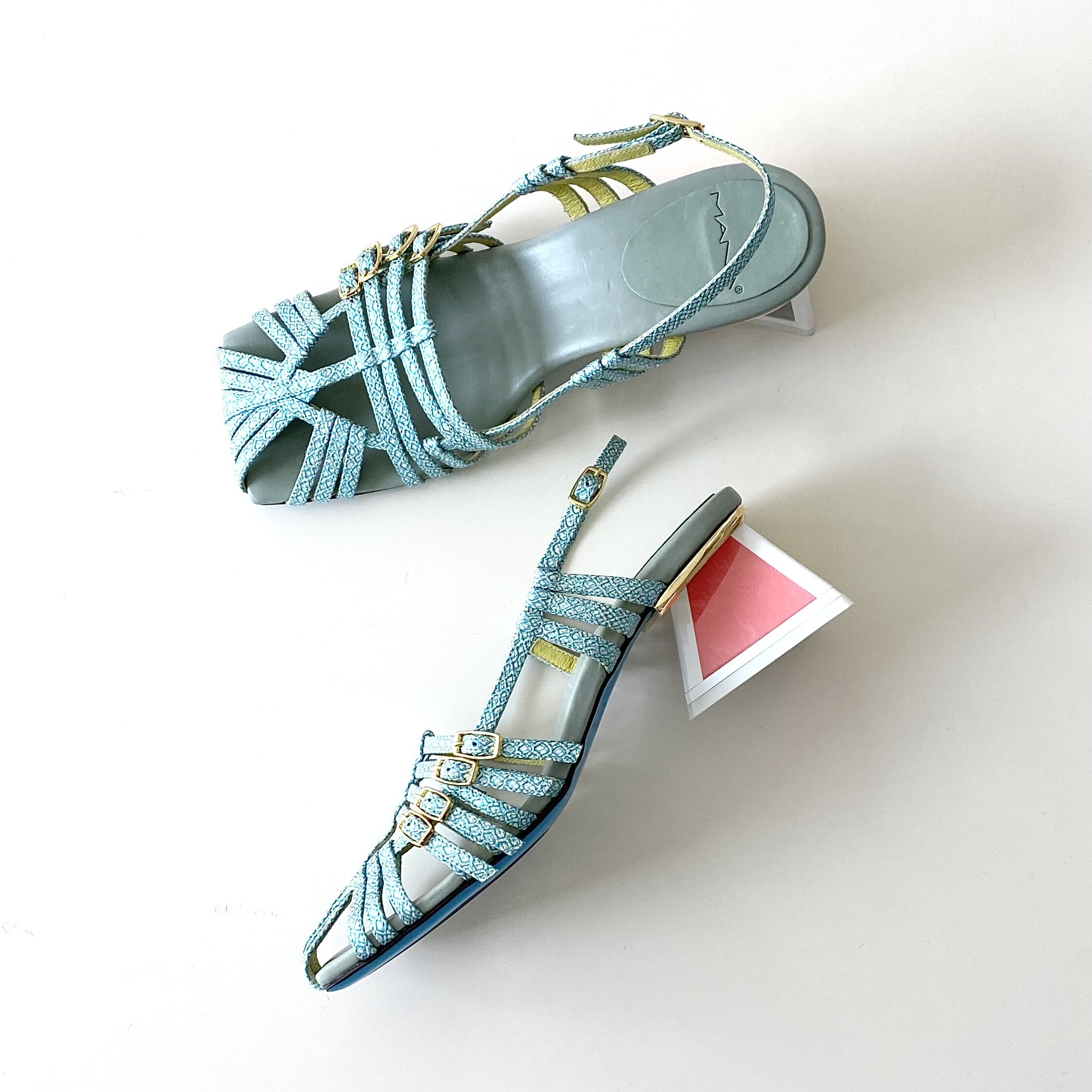 522145 4バックル・サンダル(BLUE COMBI)