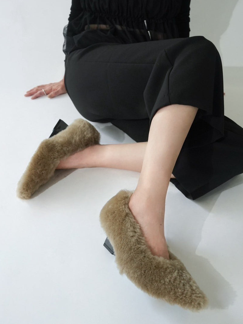 541165 ムートン・パンプス