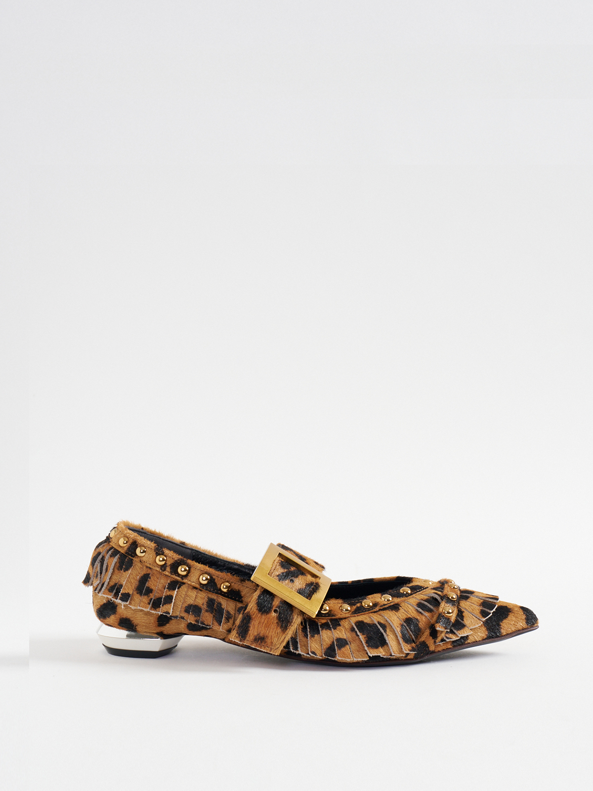 551193 Fringe and studded pumps