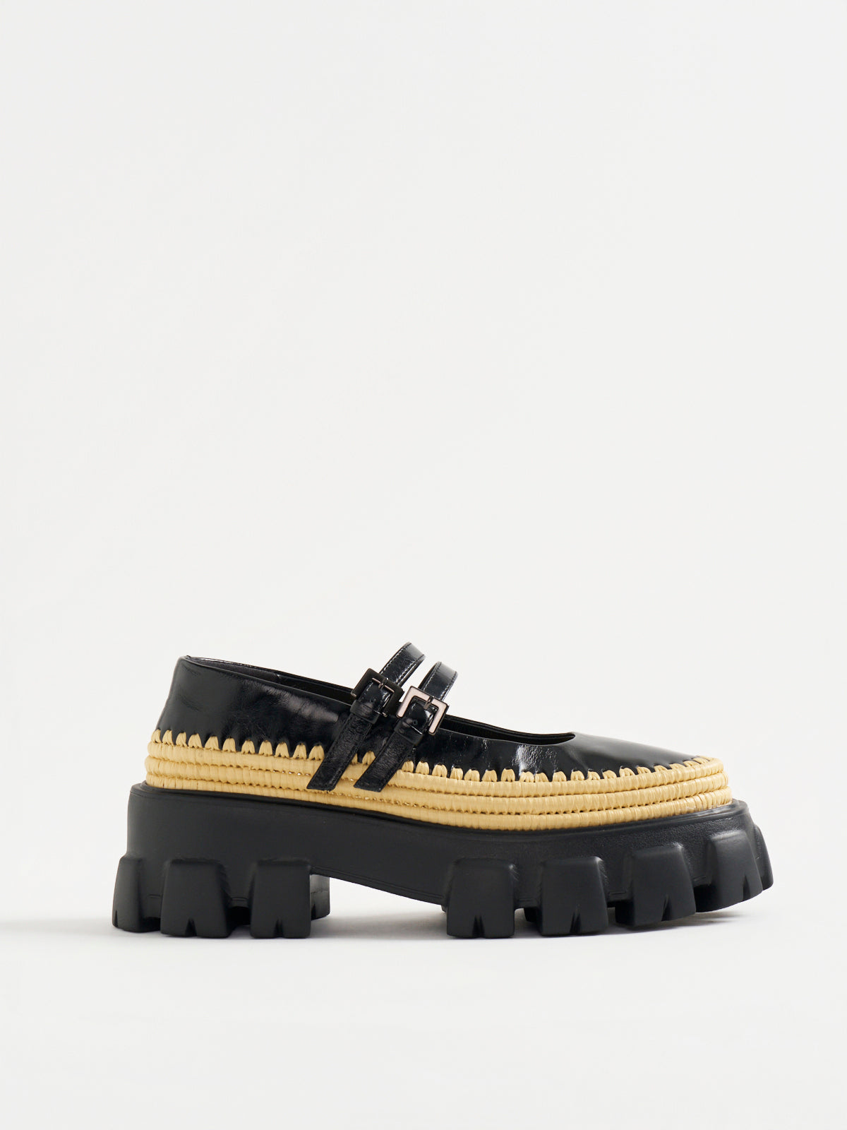 561011 エアリーソールジュートメリージェーンシューズ