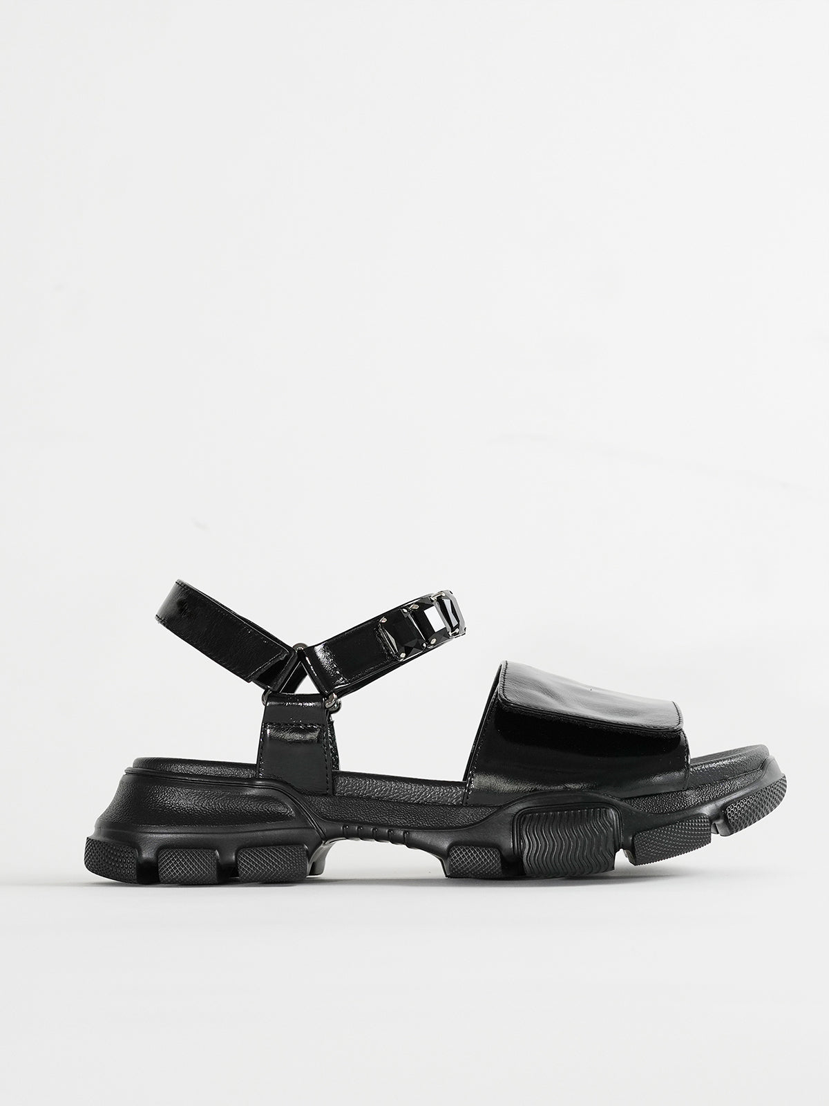 552186 Bejeweled sandals