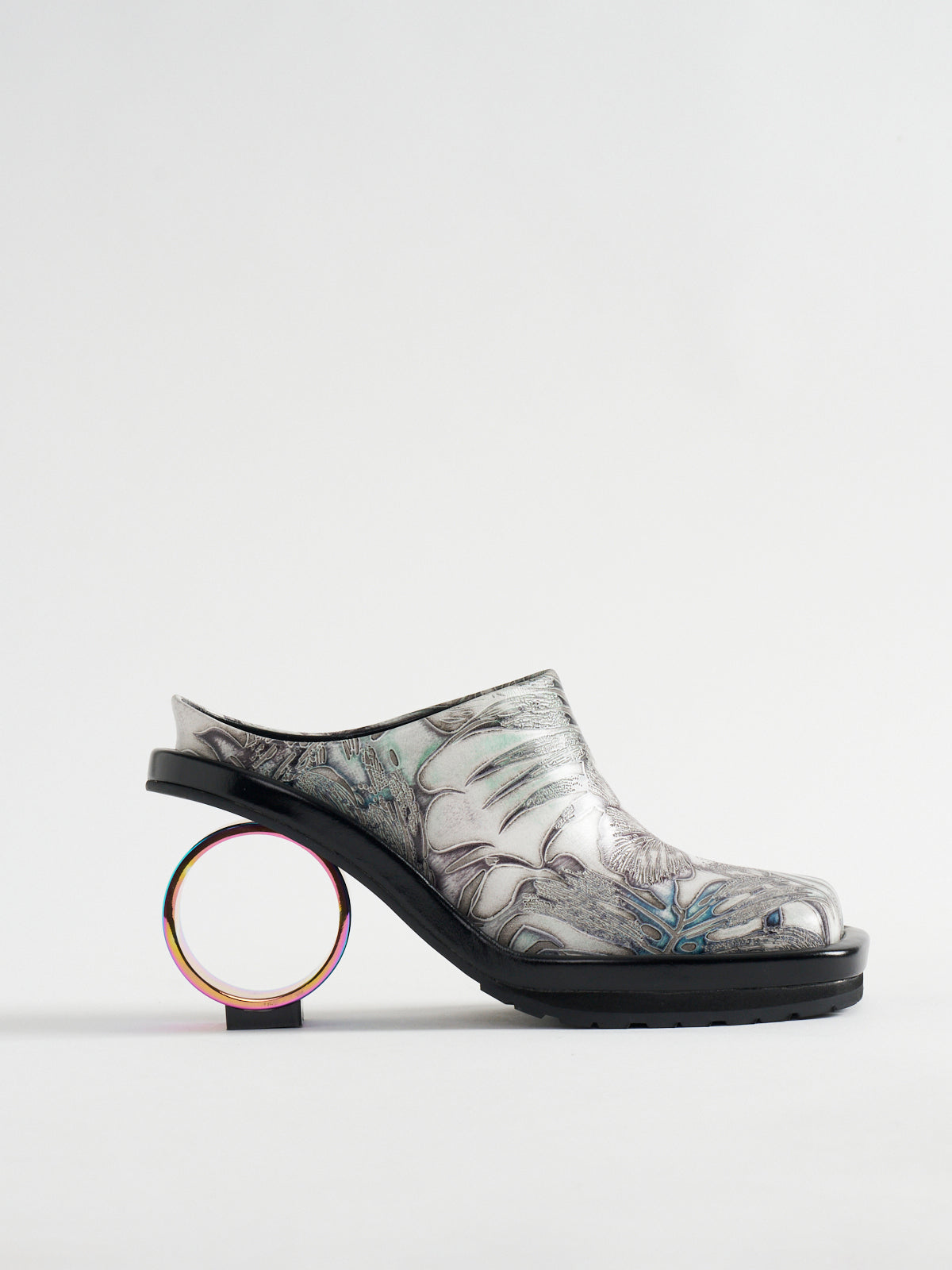 565001 スクエアトゥサークルヒールミュール