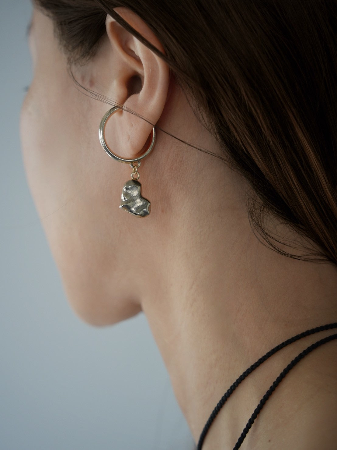 560227 heart ear cuff