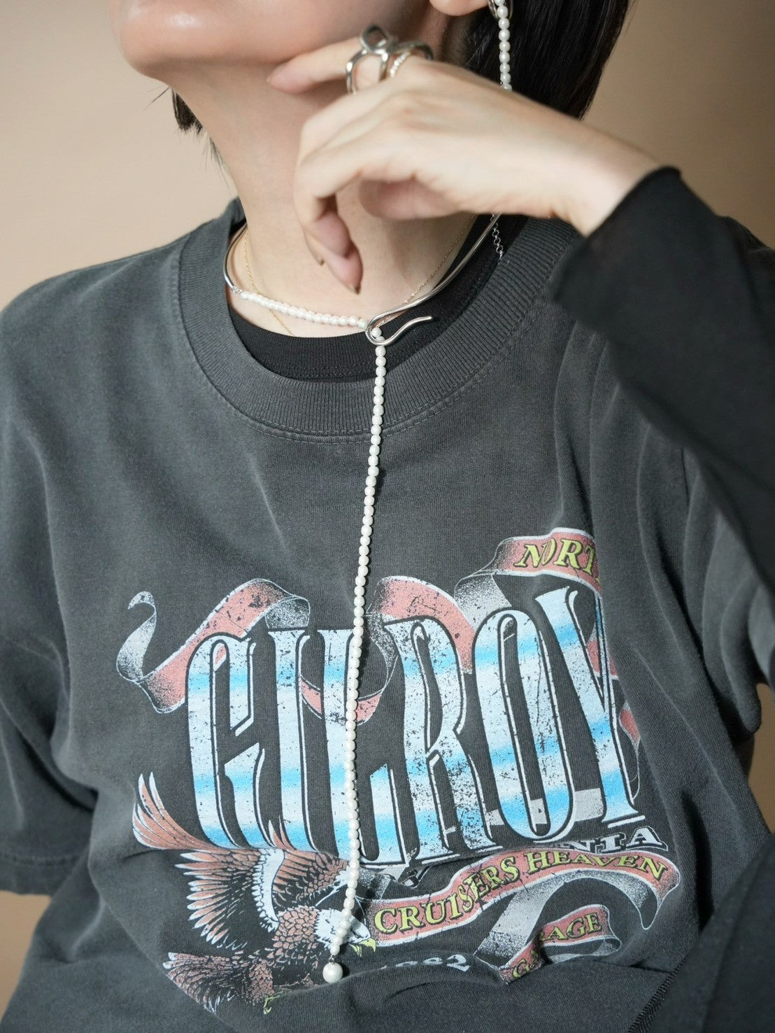 550213 pearl droop choker