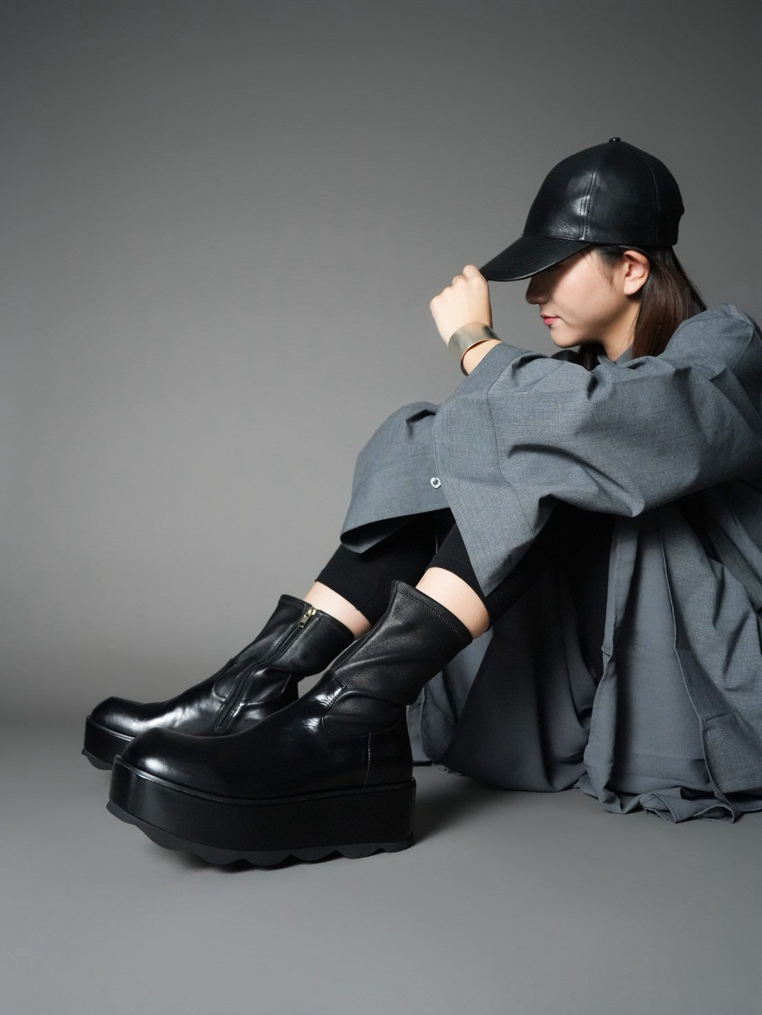 557098 ワイドボリューム・ストレッチブーツ