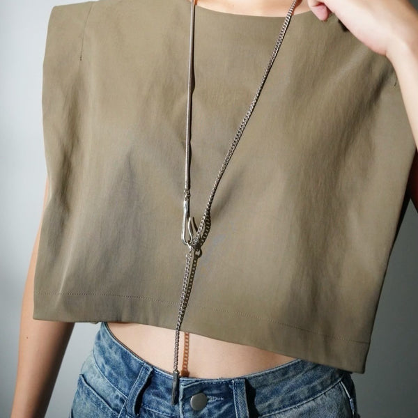 540258 Snake Separate Long Necklace