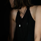 550264 Baroque code long necklace
