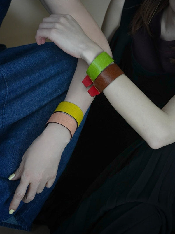 510025 Slim leather bangles